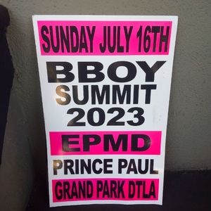 Concert Placard-"B Boy Summit" EPMD & Prince Paul